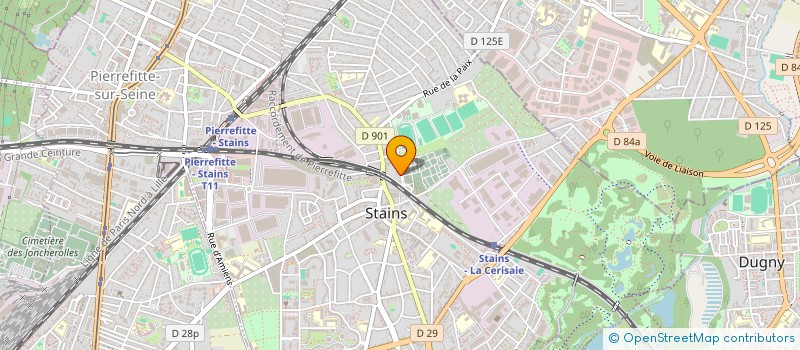 localisation de l'entreprise SCI IMMO 88 à STAINS