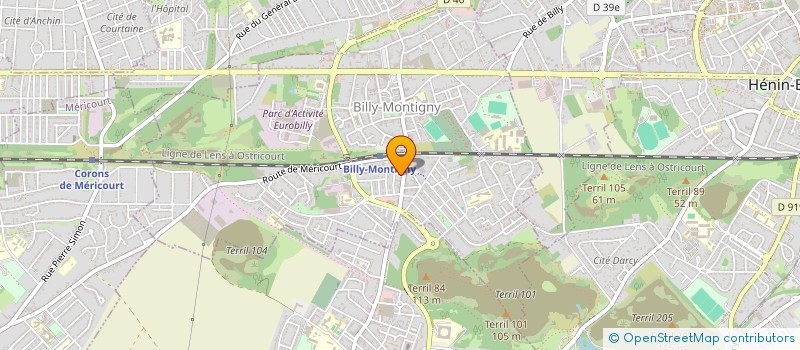 localisation de l'entreprise SCI IMMO 94 à BILLY-MONTIGNY