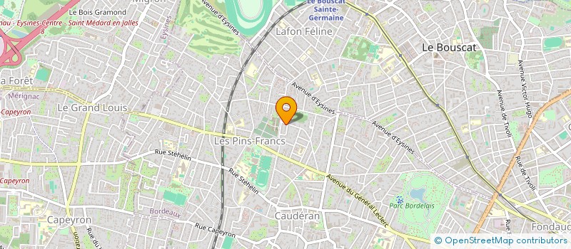 localisation de l'entreprise SCI IMMO AEX  BORDEAUX