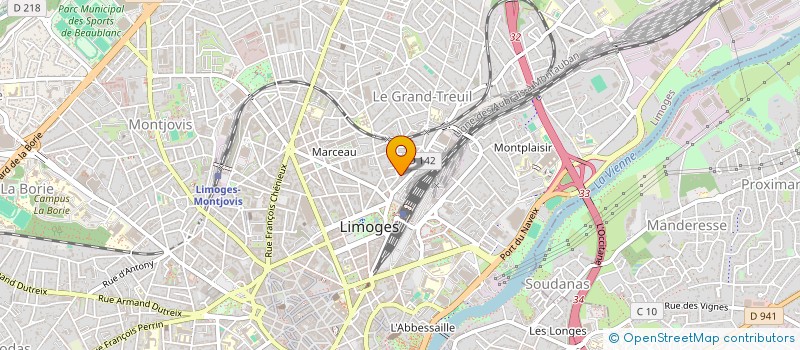 localisation de l'entreprise SCI IMMO ATLANTIS à LIMOGES