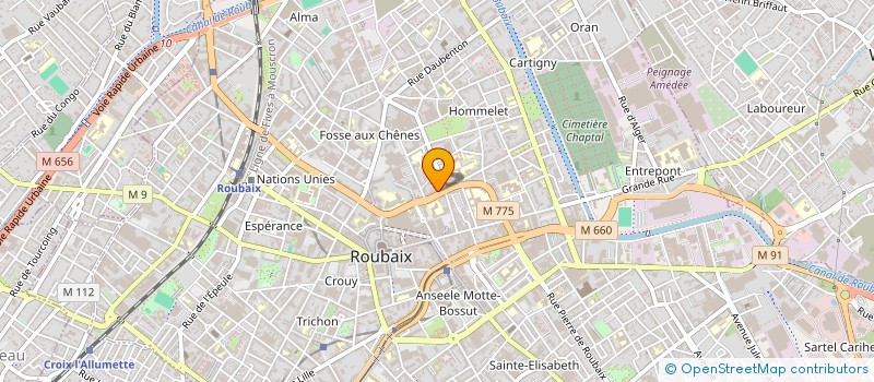 localisation de l'entreprise SCI IMMO AVENIR  ROUBAIX