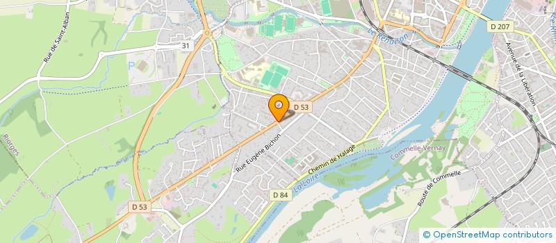 localisation de l'entreprise SCI IMMO B N 2  ROANNE