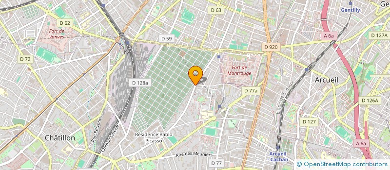 localisation de l'entreprise SCI IMMO BAGNEUX 92  BAGNEUX
