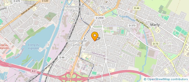 localisation de l'entreprise SCI IMMO BAT DJAROUN à VALENCIENNES