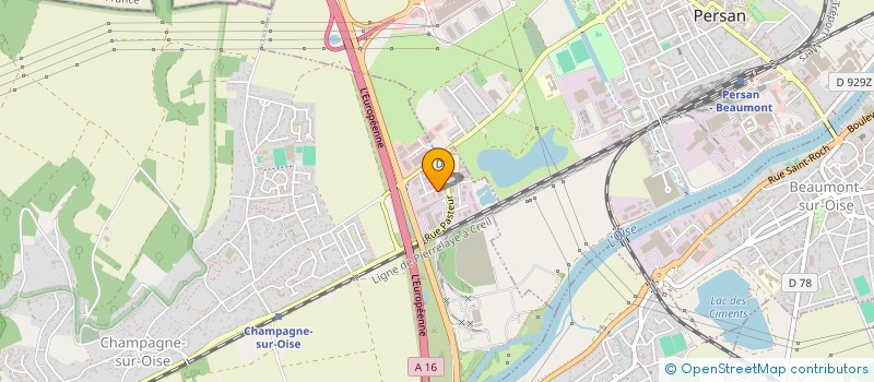 localisation de l'entreprise SCI IMMO BATI  CHAMPAGNE-SUR-OISE