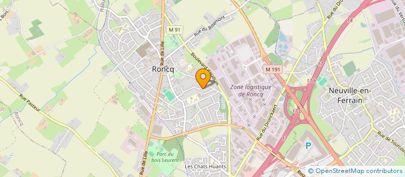 localisation de l'entreprise SCI IMMO BAYART à RONCQ