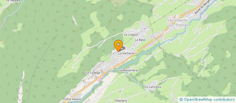 localisation de l'entreprise SCI IMMO BINET à THONES