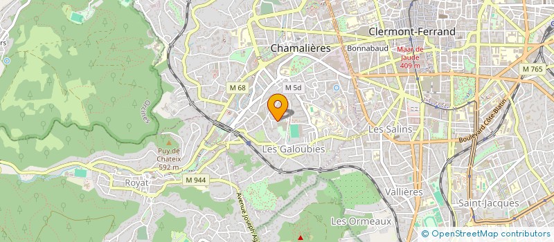 localisation de l'entreprise SCI IMMO BPFI  CHAMALIERES