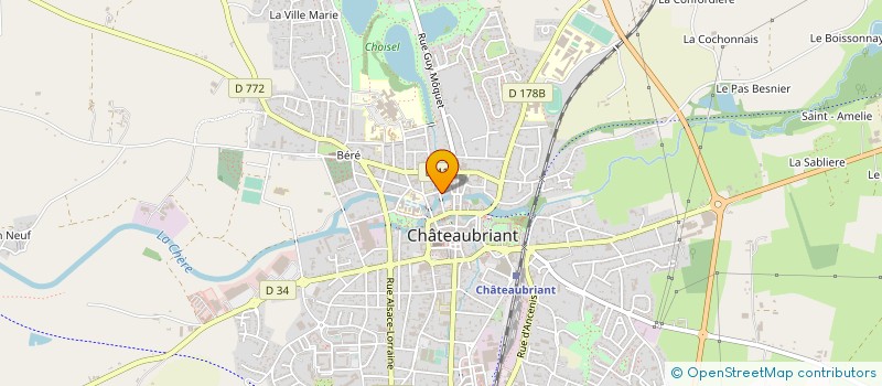 localisation de l'entreprise SCI IMMO BUREAU 44  CHATEAUBRIANT