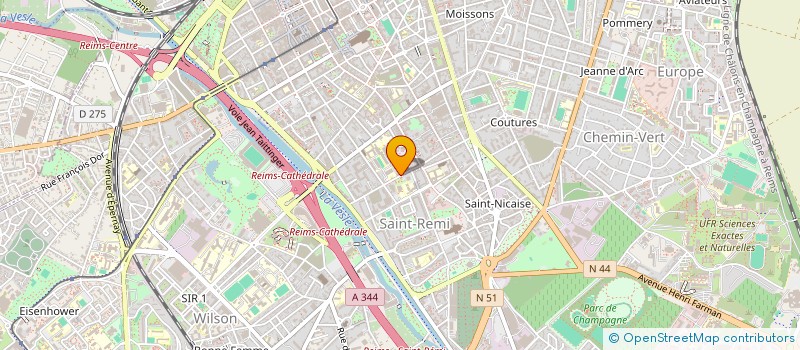 localisation de l'entreprise SCI IMMO C.A.C  REIMS