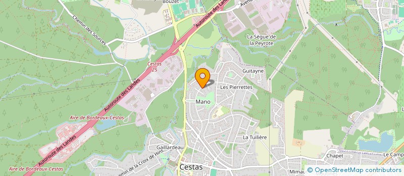 localisation de l'entreprise SCI IMMO CANCHA  CESTAS