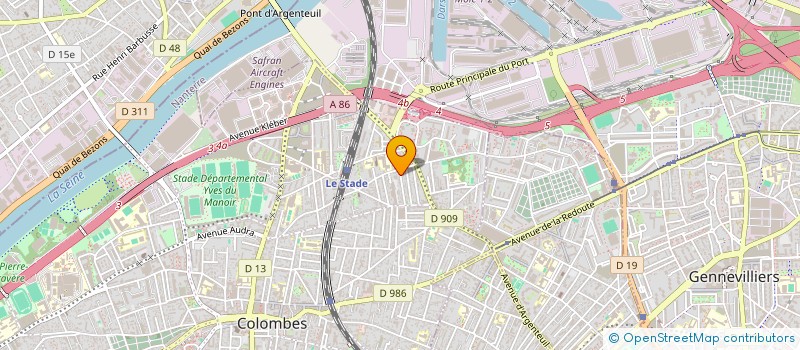 localisation de l'entreprise SCI IMMO CASTEL à COLOMBES