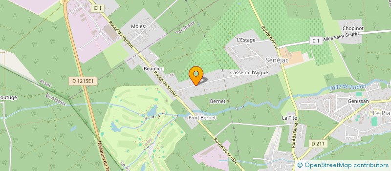 localisation de l'entreprise SCI IMMO CAZENAVE  LE TEMPLE