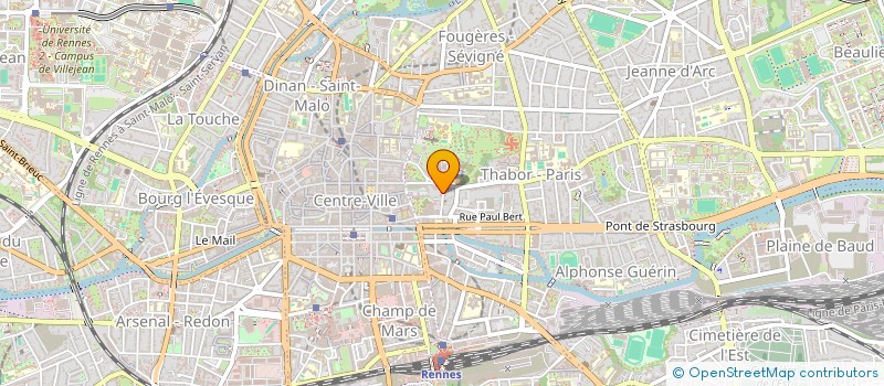 localisation de l'entreprise SCI IMMO CENTRE à RENNES