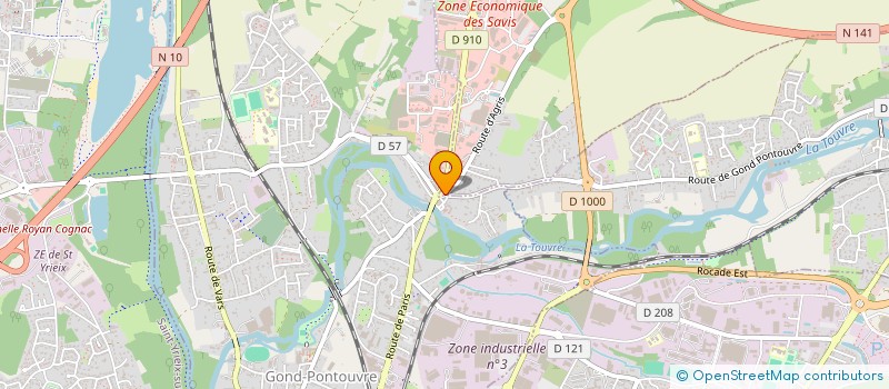 localisation de l'entreprise SCI IMMO CHARENTES à CHAMPNIERS