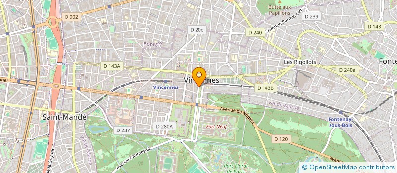 localisation de l'entreprise SCI IMMO-CO à VINCENNES