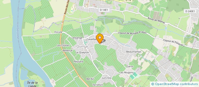 localisation de l'entreprise SCI IMMO.CO  QUINSAC