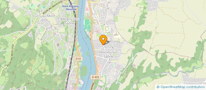 localisation de l'entreprise SCI IMMO COCHET FOURVIERE  FLEURIEU-SUR-SAONE