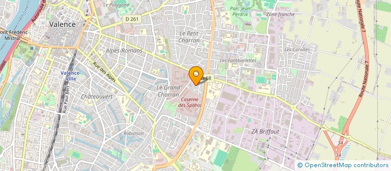 localisation de l'entreprise SCI IMMO COMBOIRE MINCEUR à VALENCE