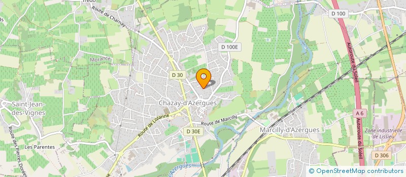 localisation de l'entreprise SCI IMMO CONTROLE CHAZAY  CHAZAY-D'AZERGUES