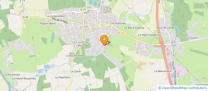 localisation de l'entreprise SCI IMMO CRECHES  LAILLE