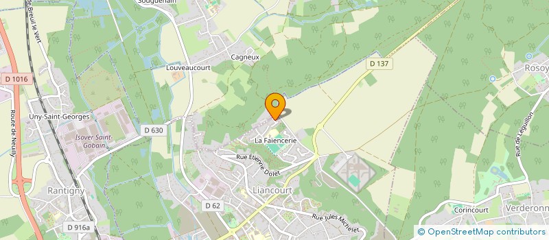 localisation de l'entreprise SCI IMMO'CROISE  LIANCOURT