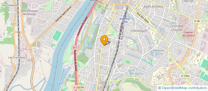 localisation de l'entreprise SCI IMMO DANTON  VALENCE