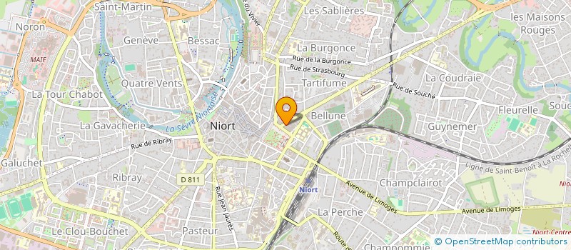 localisation de l'entreprise SCI IMMO DBG  NIORT