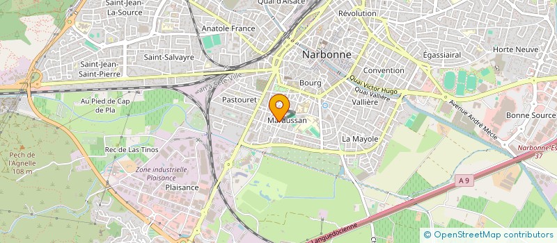 localisation de l'entreprise SCI IMMO DECIS à NARBONNE