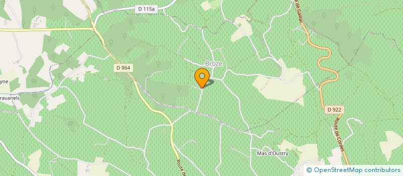 localisation de l'entreprise SCI IMMO DELMAS  BROZE