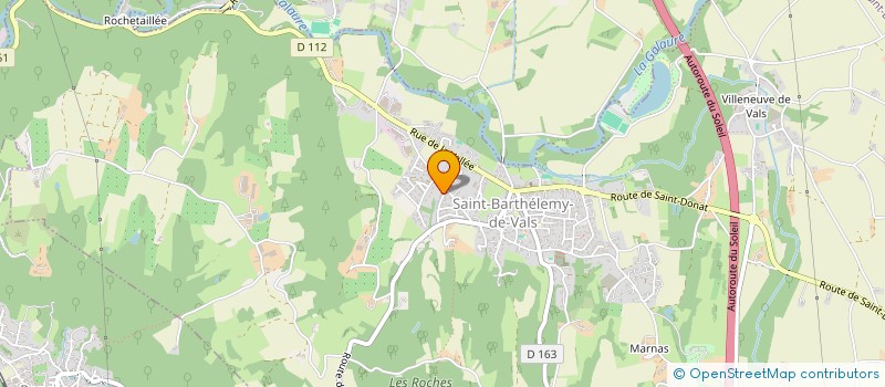 localisation de l'entreprise SCI IMMO DES ROCHES  SAINT-BARTHELEMY-DE-VALS