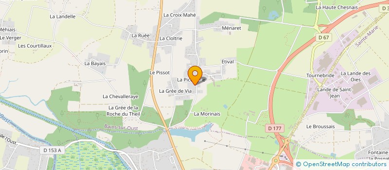 localisation de l'entreprise SCI IMMO DESVARIEUX  BAINS-SUR-OUST