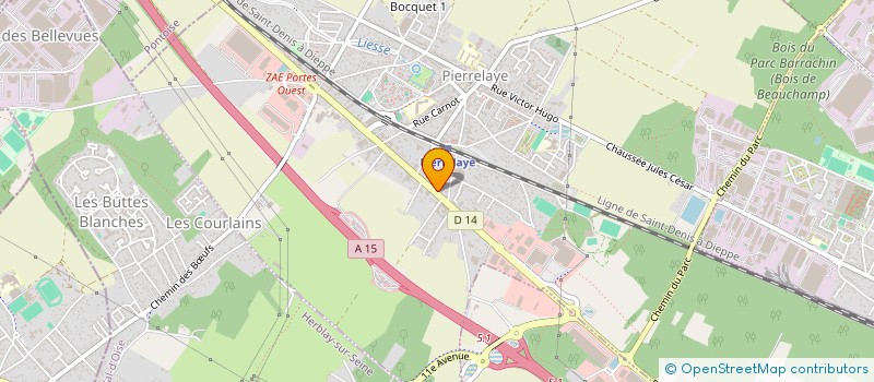 localisation de l'entreprise SCI IMMO DIO  PIERRELAYE