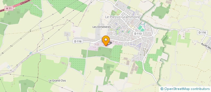 localisation de l'entreprise SCI IMMO DU PLESSIS  LE PLESSIS-GRAMMOIRE
