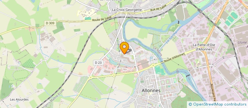 localisation de l'entreprise SCI IMMO DU VIVIER  ALLONNES