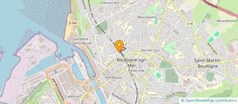 localisation de l'entreprise SCI IMMO DUC  BOULOGNE-SUR-MER