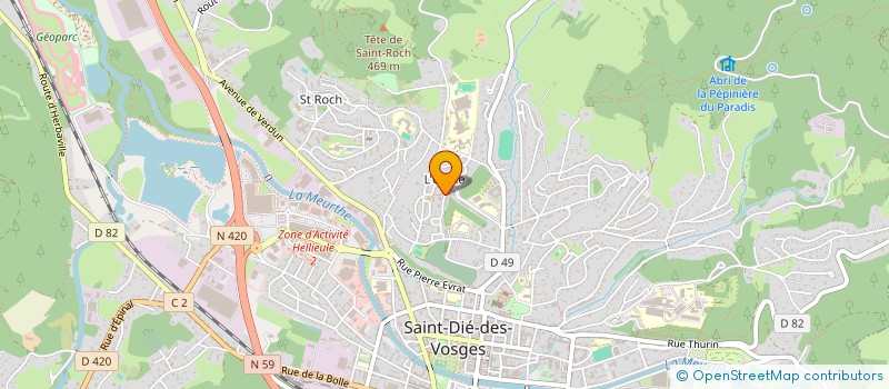 localisation de l'entreprise SCI IMMO DURAN  SAINT-DIE-DES-VOSGES