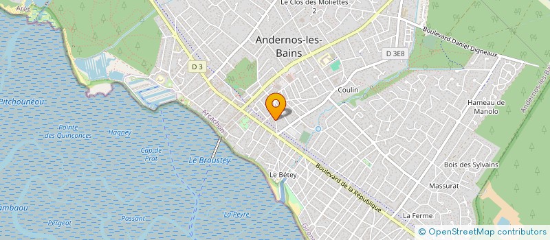 localisation de l'entreprise SCI IMMO EDEN BORDEAUX  ANDERNOS-LES-BAINS