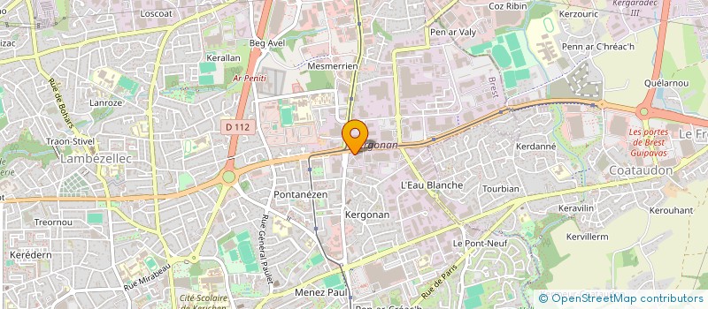 localisation de l'entreprise SCI IMMO F. LETTRE  BREST