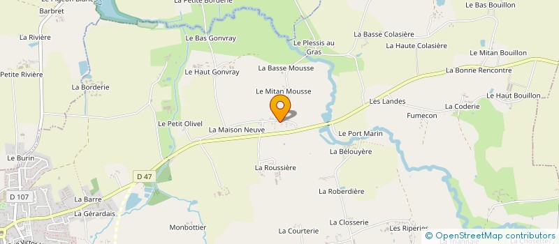 localisation de l'entreprise SCI IMMO FERRIER  RETIERS