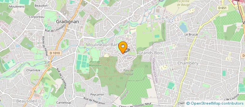 localisation de l'entreprise SCI IMMO FI  GRADIGNAN