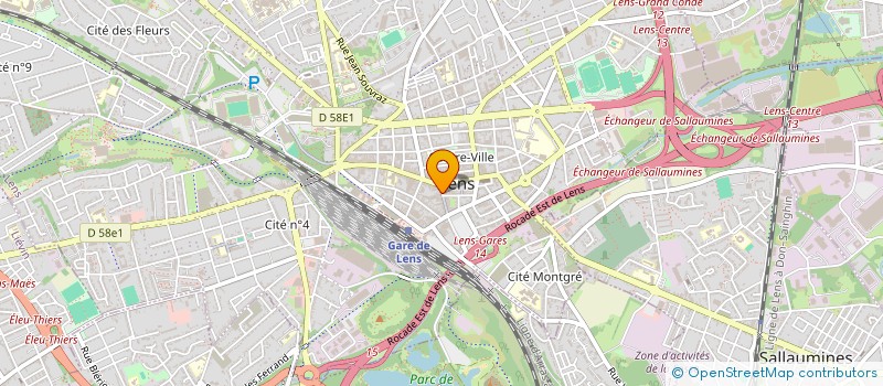 localisation de l'entreprise SCI IMMO FONCIERE  LENS