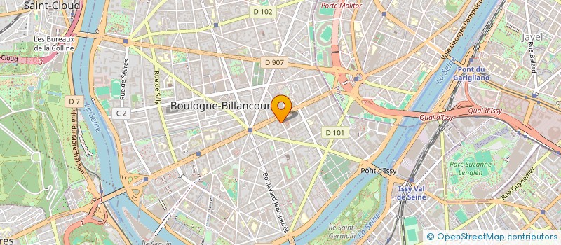 localisation de l'entreprise SCI IMMO FRANCE à BOULOGNE BILLANCOURT