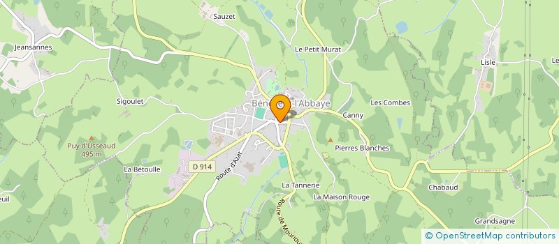 localisation de l'entreprise SCI IMMO FRANCO SUISSE  BENEVENT-L'ABBAYE