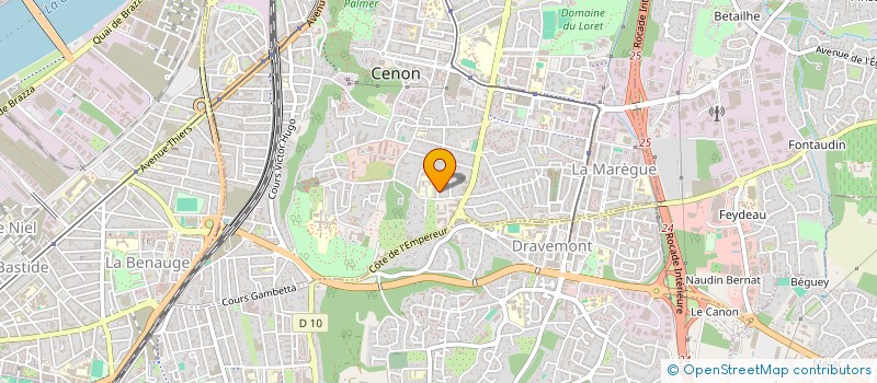 localisation de l'entreprise SCI IMMO G2S3L  CENON