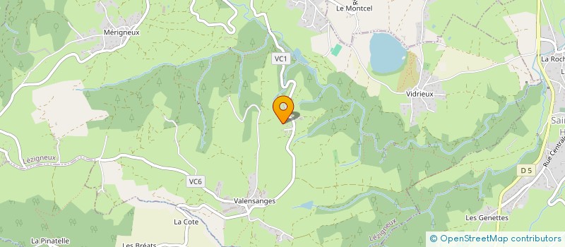 localisation de l'entreprise SCI IMMO GARNAT  LEZIGNEUX