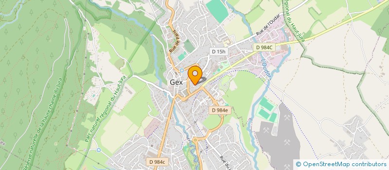 localisation de l'entreprise SCI IMMO GESSIEN  GEX