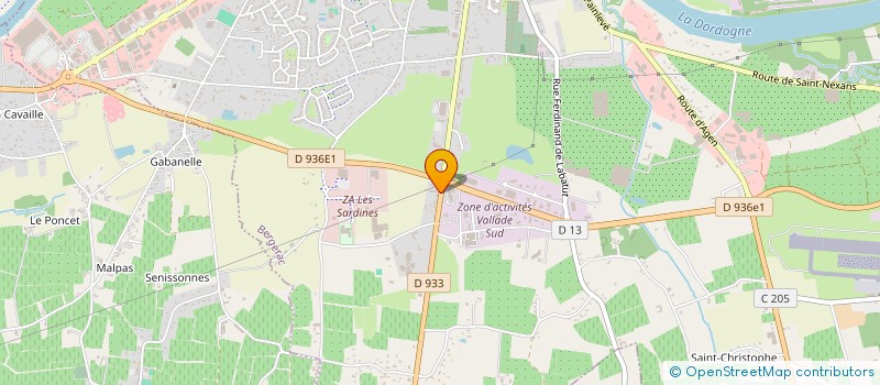 localisation de l'entreprise SCI IMMO GS à BERGERAC