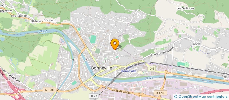 localisation de l'entreprise SCI IMMO HA  BONNEVILLE