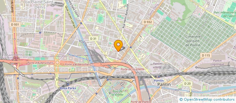 localisation de l'entreprise SCI IMMO HENRI  AUBERVILLIERS